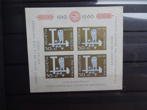 Schweizer briefmarkenblock - schweizer,