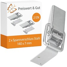2 x Spannverschluss Stahl Exzenterverschluss Hebelverschluss 140x7mm Anhänger