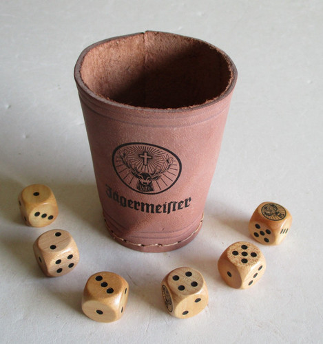Jägermeister würfelbecher - jägermeister,