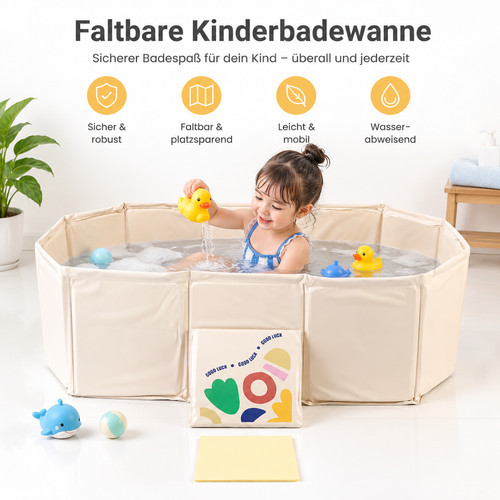 Faltbare badewanne für - faltbare, 0-8