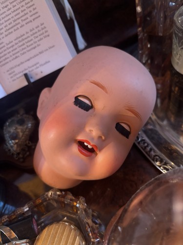 Antiker puppenkopf zwei - antiker,
