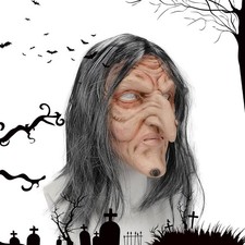 Gruselige Hexen Maske Haare