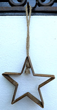 ❤ Urig Rost - Stern  zum hängen Metall  Antiklook  Vintage Garten Weihnachten ❤
