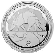SILVER AARDVARK PROOF 2019 EVOLUTION II ERDFERKEL SILBERMÜNZE 1 OZ w/ COA
