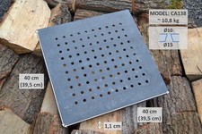 63 MIX Ascherost Rechteckig Rundrost Eckrost Kamin Kaminofen Gußrost Tafel Herd