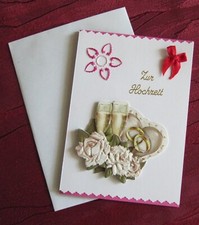 3-D Grußkarte "Zur Hochzeit"