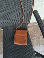 Leder Umhängetasche Cognac