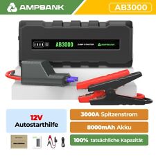 Ampbank 3000A Auto Starthilfe Jump Starter Batterie Ladegerät Booster Power Bank