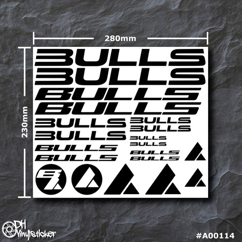 Bulls sticker schwarz - bulls, |