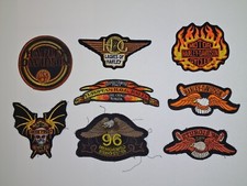 Harley Davidson unterschiedliche gebrauchte Patches / Aufnäher für Motorrad Fans