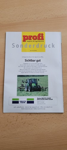 Prospekt deutz fahr agrotron - prospekt, deutz-fahr