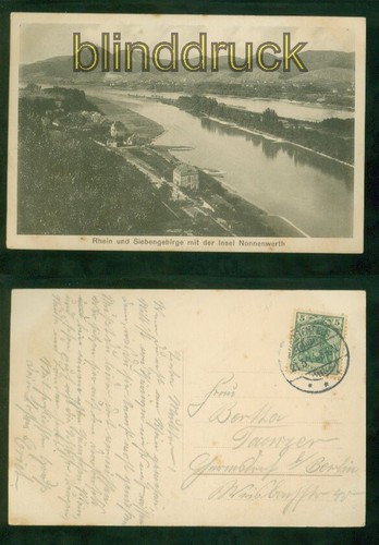 Nonnenwerth insel mit - sw-ak,