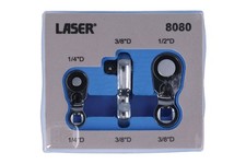 Laser Tools 8080 Mini Ratschen-Set 3-teilig