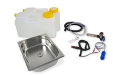 12V Camping Spüle Technik Set Waschbecken Bausatz Spülbecken Wohnmobil T3 T4 T5 