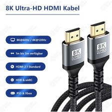 HDMI Kabel 2.1 4K 8K Premium High Quality UHD HDR eARC PS5 1m/1,5m/2m/3m/5m