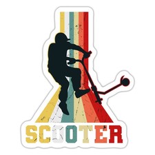 Scooter Roller Tailwhip Trick Aufkleber Sticker, max. 10 x 10 cm, 10 x 10 cm