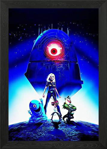 Monsters aliens gerahmtes - monsters,