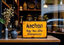 Ortsschild Aachen Rhein