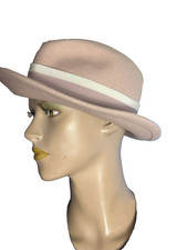 Designer Borgart Hut L&L Firenze Fedora altrosa Schleife old money style 55 cm