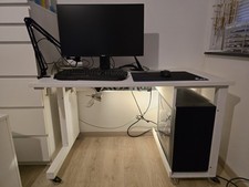 Computer Tisch 120x70 Auf Rollen Homeoffice Schreibtisch