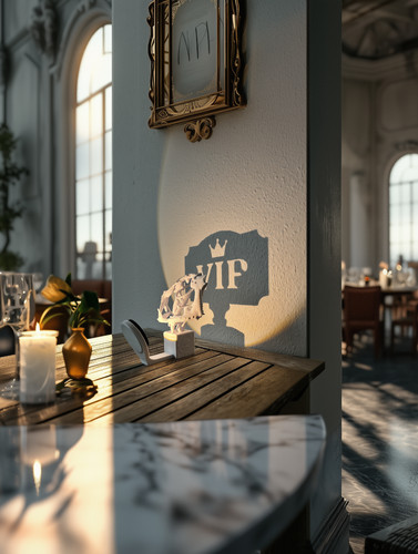 Vip schild led - vip-schild,