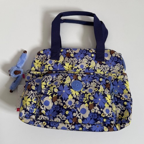 Kipling handtasche blau gelb - handtasche,