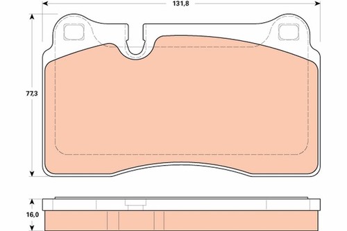 Bremsbelagsatz vorne für - vorne, audi