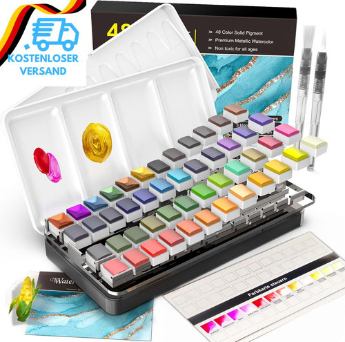 Ratel aquarellfarben set - ratel, aquarellfarben-set