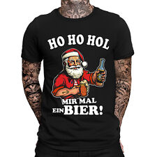 HO HO HOL mir Bier Herren weihnachts T-Shirt  | Fun - Sprüche Shirt | Ugly xmas 