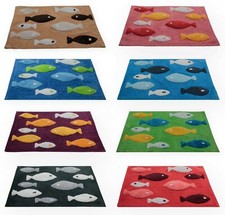 Badezimmer Teppich eckig Fisch