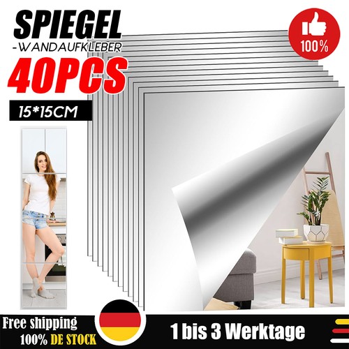 40x wandspiegel spiegelfolie - wandspiegel,