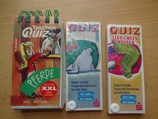 3 mal Quiz, Pferde, Natur, Allgemeinwissen 2 mal neu in Folie