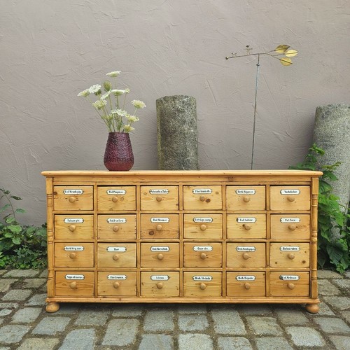 Alter antiker apothekerschrank - antiker,