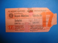 77/78 Ticket FC Bayern