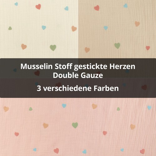 Musselin stoff gestickte - ,