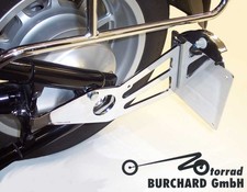 Side license plate holder for