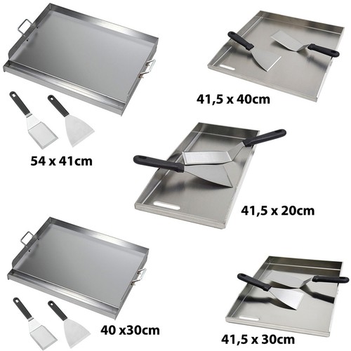 Edelstahl grillplatte set - edelstahl,