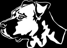 AMERICAN STAFFORDSHIRE TERRIER Aufkleber - Autoaufkleber - Pitbull Kopf #04-W