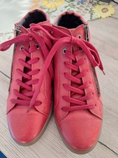 rote Stiefeletten Gr.  40