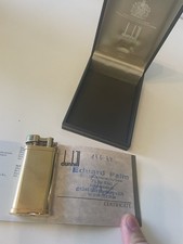 Vintage Alfred Dunhill Unique Lift Arm Feuerzeug Vergoldet Made In England