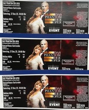 Drei Tickets Phantom der Oper