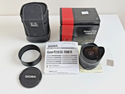 Sigma 15mm 8 fisheye - 15mm, f/2.8