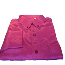 Handgefertigtes Seiden Hemd Größe  L