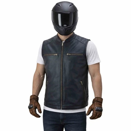 Biker lederweste herren - biker,