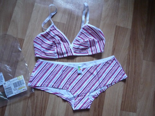 Set bunt gestreift ohne - bh-set,