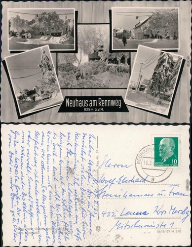 Ansichtskarte neuhaus - ansichtskarte,