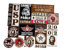 Ultra Sankt Pauli USP Südkurve Aufkleber - Neu Ungeklebt 18 Stück !