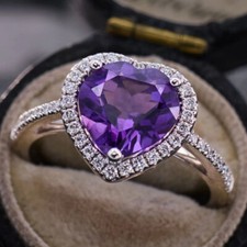 925 Sterling Silber Amethyst