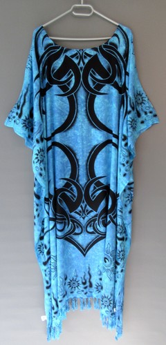 Kaftan maxi kleid türkis - tÜrkis, blau