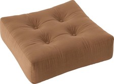 KARUP Sitz Kissen Pouf MORE Baumwolle Polyester mokka 70x22x70 cm